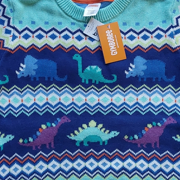 NWT Gymboree dinosaur sweater size 7 - Picture 2 of 16